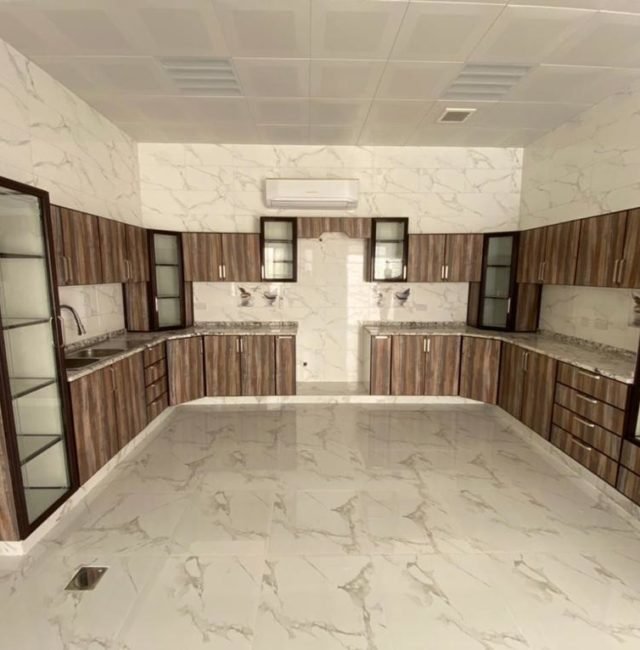 KITCHEN AND CABINETS